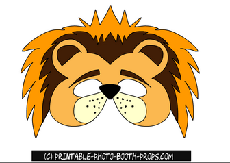 Free Printable Lion Photo Booth Prop