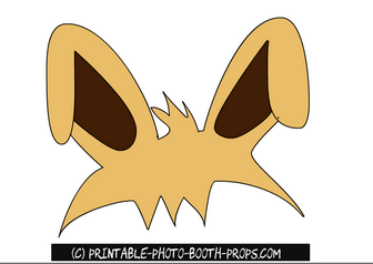 Free Printable Rabbit Prop for Photo Booth