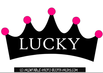 Lucky Crown Prop Printable 