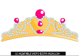 Free Printable Tiara Prop for Bachelorette Party