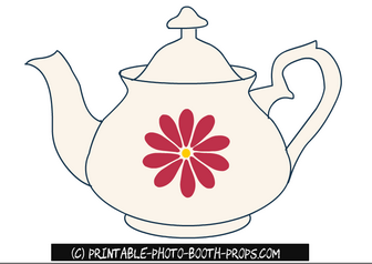 Tea Pot Photo Booth Props