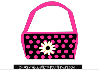 Free Printable Handbag Photo Booth Prop 