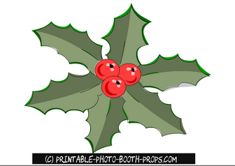 Free Printable Mistletoe Prop