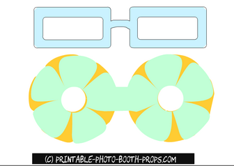 Light Blue Easter Glasses