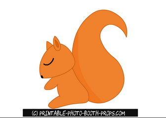 Printable Squirrel Prop 