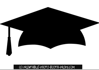 Free Printable Graduation Hat Photo Booth Prop 