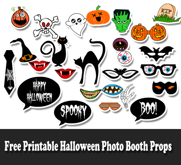 Free Printable Halloween Photo Booth Props
