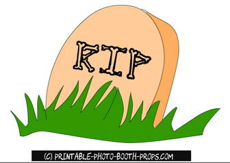 Free Printable RIP Gravestone