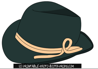 Mountain Fedora Free Prop Printable