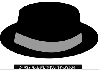 Free Printable Gent's Hat Prop 