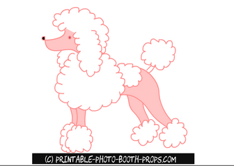 Free Printable Poodle Prop 