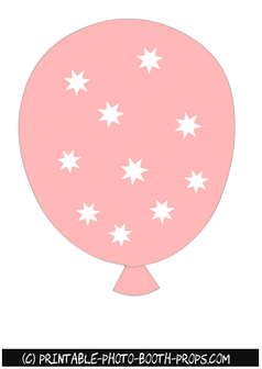 Free Printable Pink Balloon Photo Booth Prop