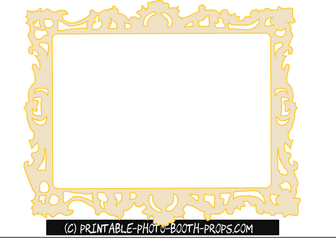 Free Printable Mirror Frame Princess Party Prop