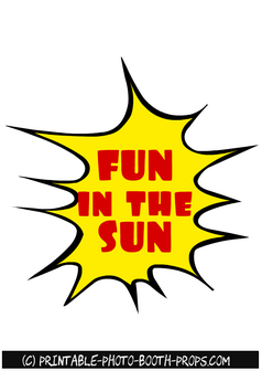 Fun in the Sun Text Prop 