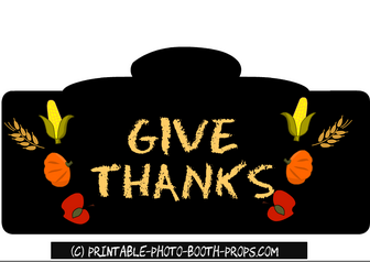 Free Printable Give Thanks Sign 